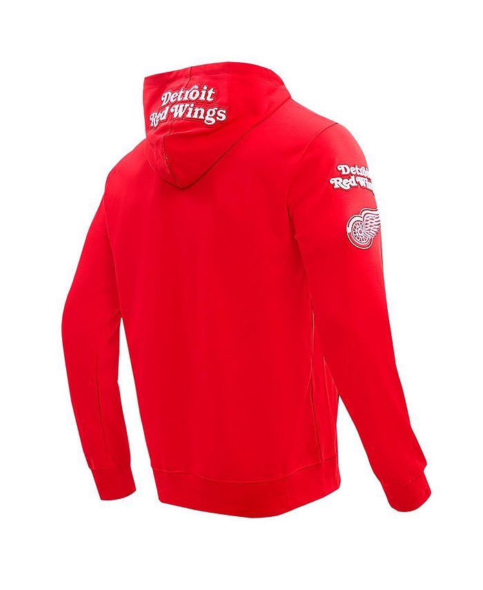 Pro Standard Men's Red Detroit Red Wings Classic Chenille Full-Zip Hoodie Jacket - Macy's