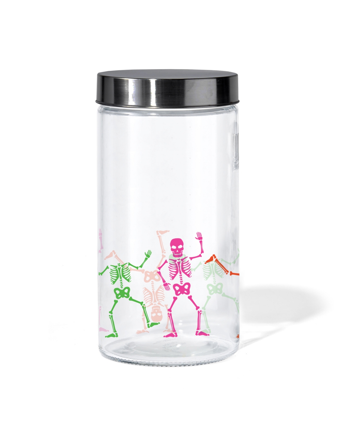 Shop Style Setter Colorful Skeletons Glass Jar, 60 oz In Clear