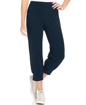 Style & Co. Petite Knit Jogger Capri Pants - Pants & Capris - Women ...