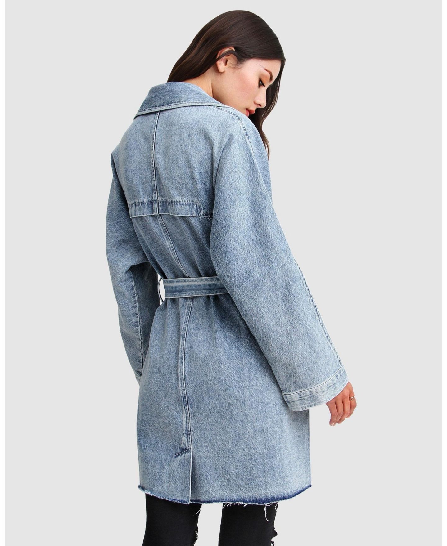 Женская куртка Belle & Bloom Relaxed Boyfriend Denim Jacket, цвет: Индиго — фото 2