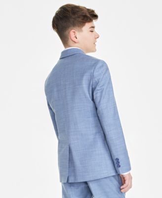 Big Boys Modern-Fit Stretch Sharkskin Suit Jacket