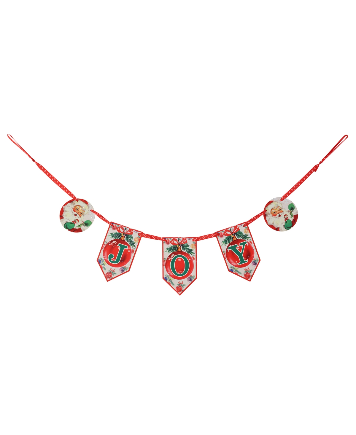 Mr. Christmas 72" Vintage-like Banner Joy In Multi