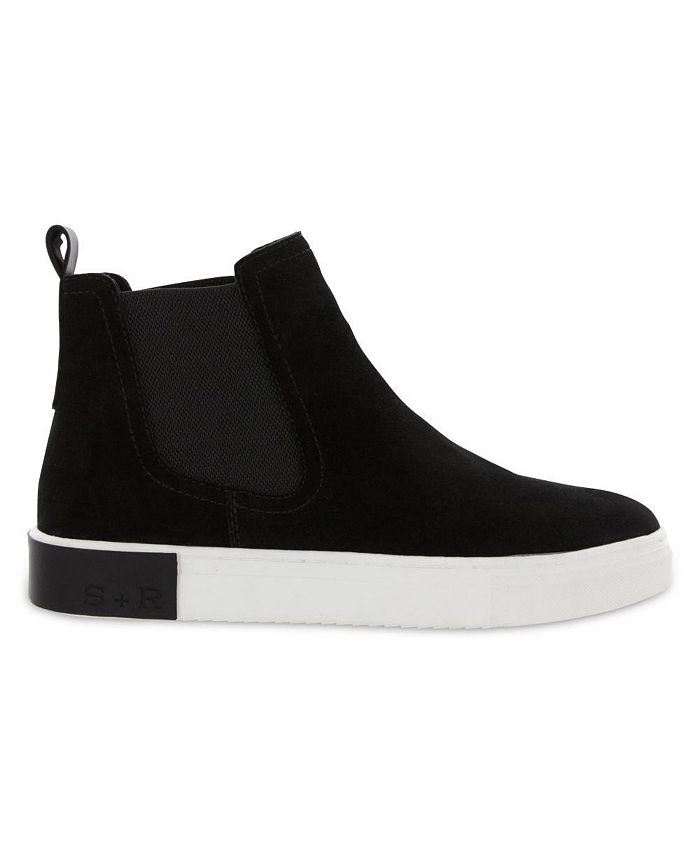 STRAUSS + RAMM MEN'S THE CHELSEA SNEAKER - BLACK SUEDE - Macy's
