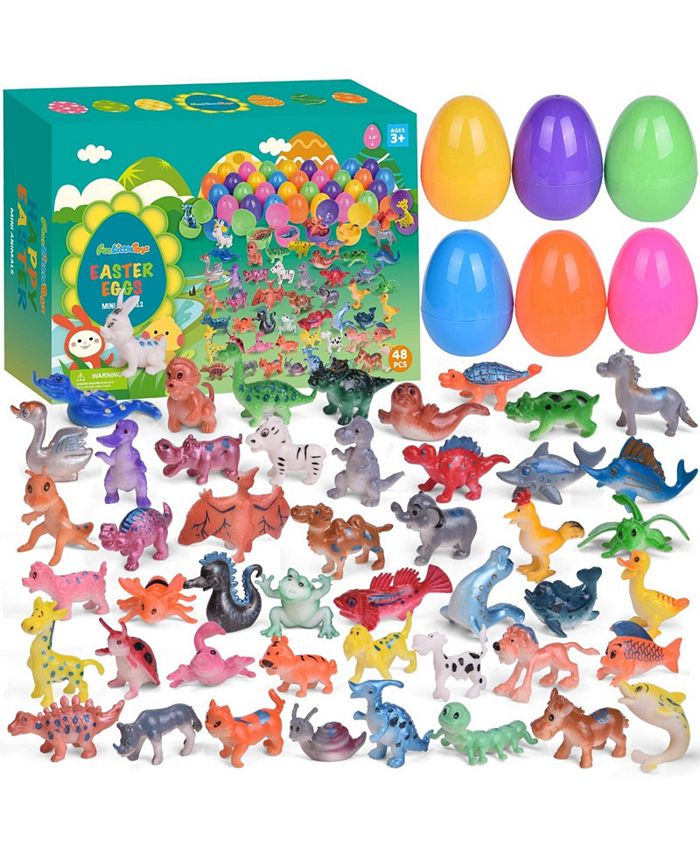Fun Little Toys Easter Eggs Prefilled with Animal Toys 50pcs Macy s