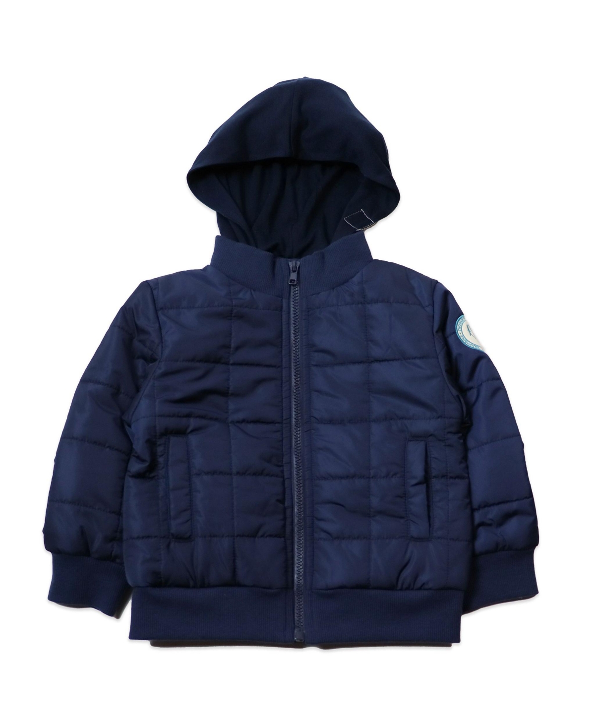 THOUGHTFULLY HOODED STUART TODDLER BOYS PUFFER JACKET WITH POCKET AND REMOVABLE HOOD