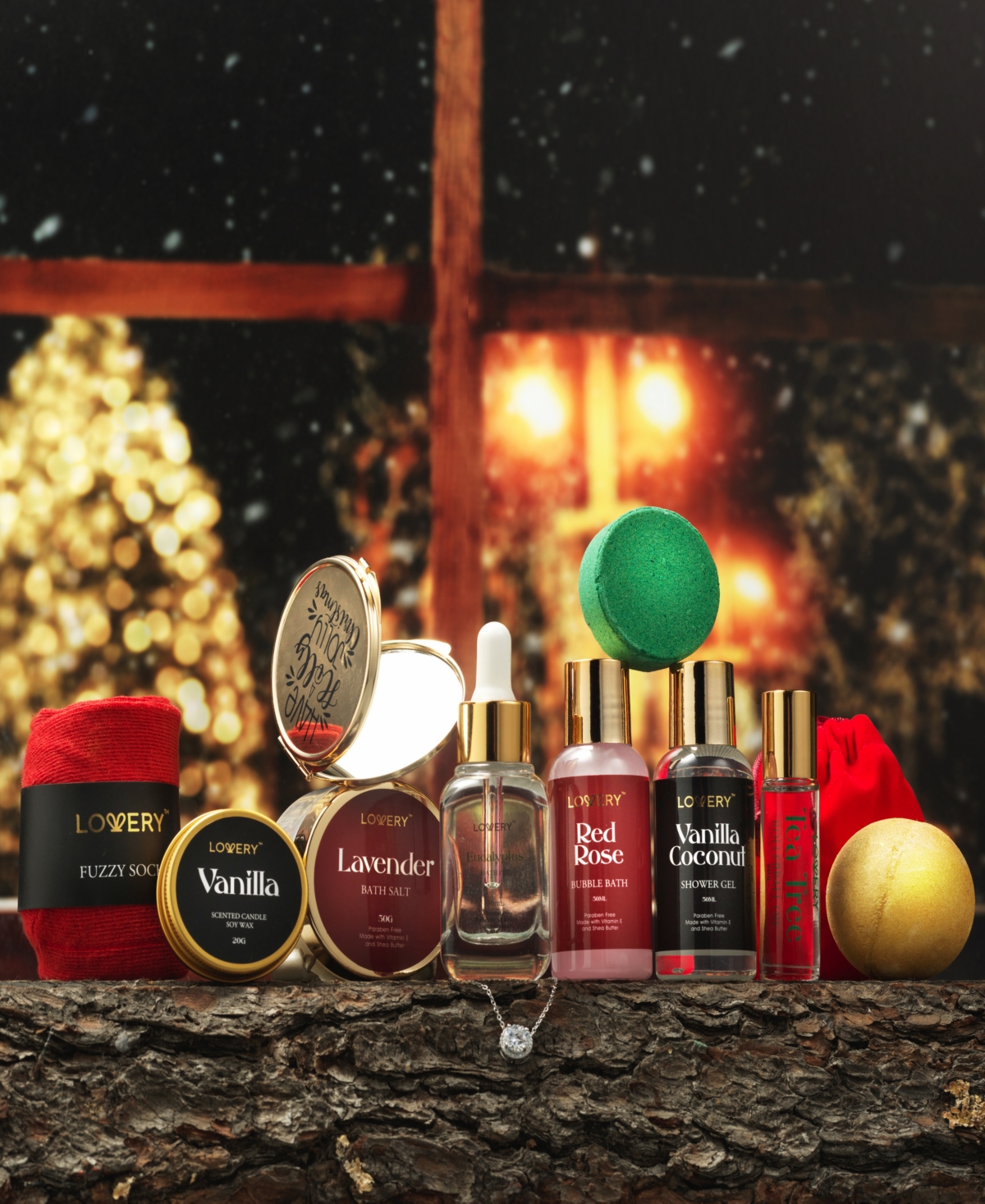 Lovery 12-pc. Advent Calendar Bath & Body Gift Set In No Color