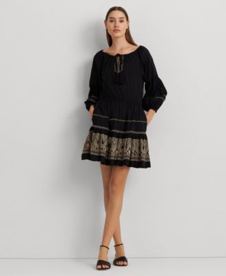 Lauren Ralph Lauren - Women's Embroidered Cotton Voile Dress