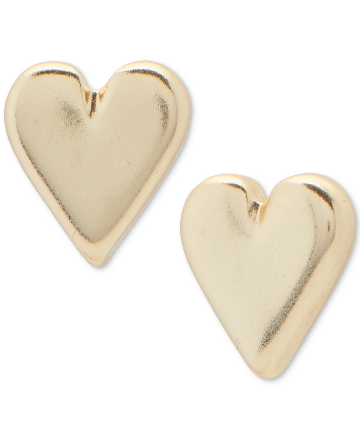 Lucky Brand Gold-tone Mauve Enamel Hoop Earrings Set