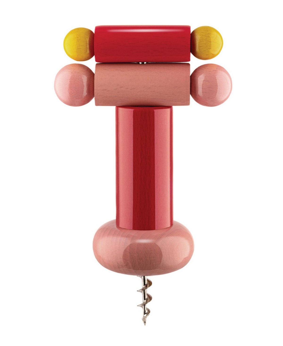 Alessi Twergi Collection Ettore Sottsass Corkscrew In Pink