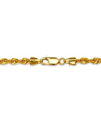 Sparkle Rope Link 20" Chain Necklace (3.6mm) in 14k Gold