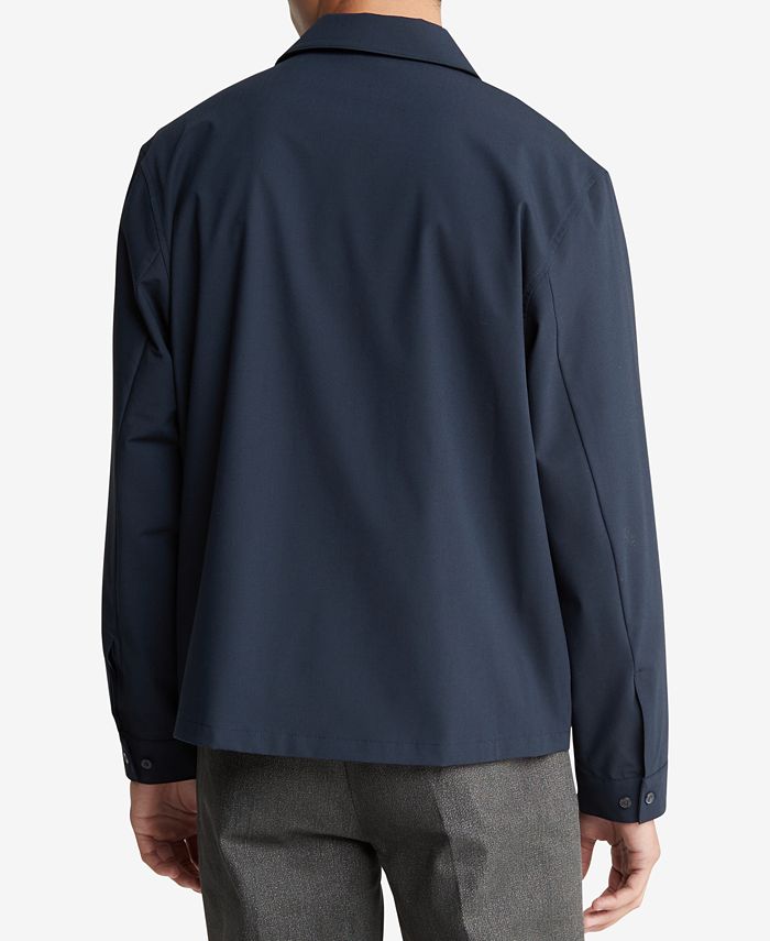 Calvin Klein Men's Sky Captain Long Sleeve ButtonFront Shirt Jacket