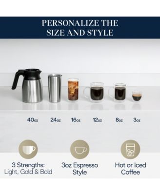 DeLonghi TrueBrew Automatic Bean Extract Coffee Machine with Carafe