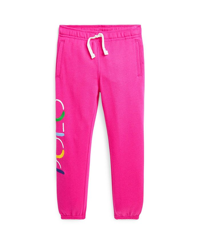 Polo Ralph Lauren Toddler and Little Girls Logo Fleece Jogger Pants - Macy's