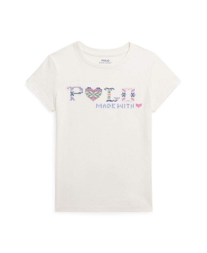 Polo Ralph Lauren Toddler and Little Girls Fair Isle Logo Cotton Jersey ...