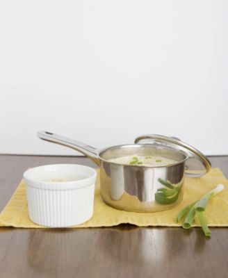 Pro Stainless Steel 1.5-Qt. Saucepan with Glass Lid