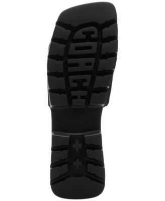 Florence "C" Logo Lug-Sole Slide-On Sandals