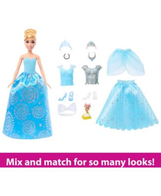 Disney Cinderella Kinderkostüm – Prinzessinnenkleid Mit Glitzer, Größe M (5-6 Jahre)