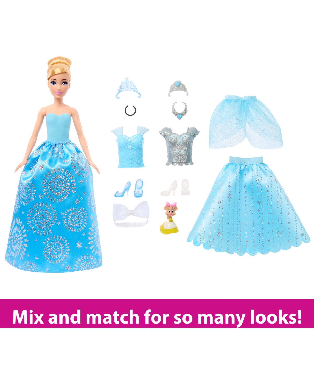Disney Princess Royal Fashion Reveal Cinderella Doll - Multi-color