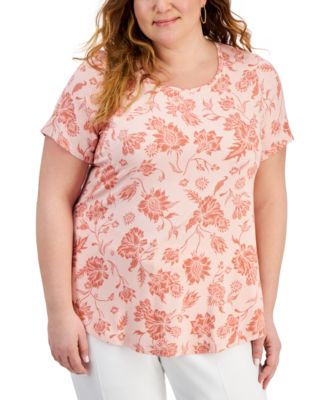 macy's last act plus size tops
