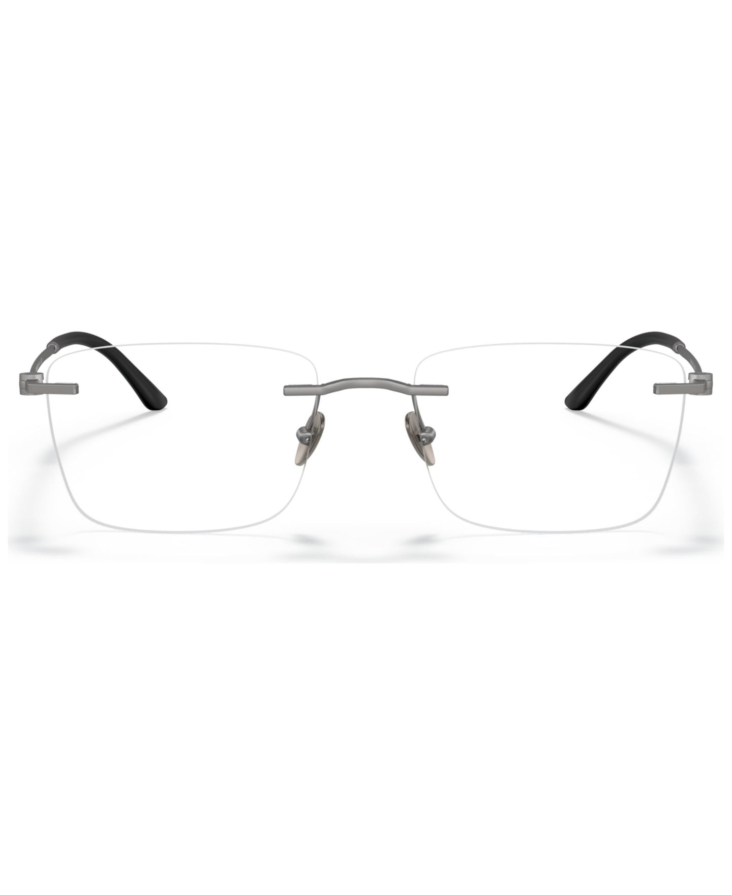 Мужские очки Giorgio Armani Man Rectangle Metal AR5124 Eyeglasses, цвет: Графитовый — фото 4