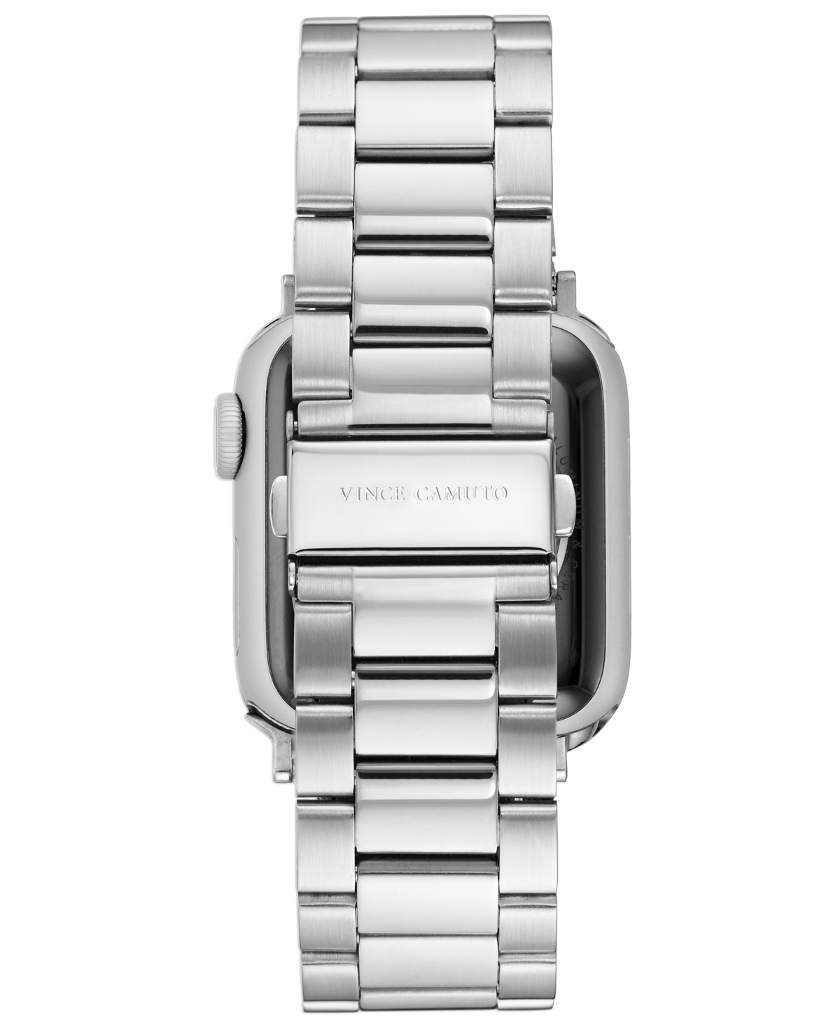 Shop Vince Camuto Men's Silver-tone Stainless Steel Link Band Compatible With 42mm, 44mm, 45mm, Ultra, Ultra2 Apple Wa