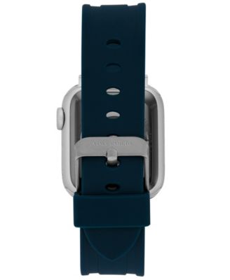 Men's Blue Premium Silicone Band Compatible with 42mm, 44mm, 45mm, Ultra, Ultra2 Apple Watch
