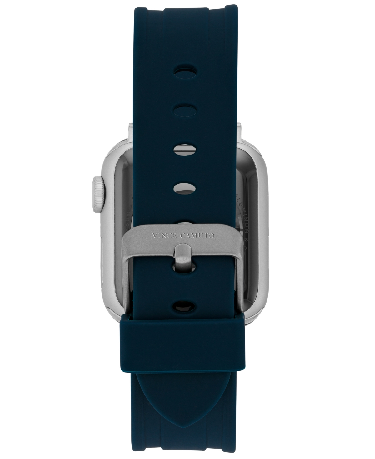 Shop Vince Camuto Men's Blue Premium Silicone Band Compatible With 42mm, 44mm, 45mm, Ultra, Ultra2 Apple Watch