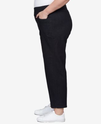 Plus Size  Women's Super Stretch Mid- Rise Average Length Pant