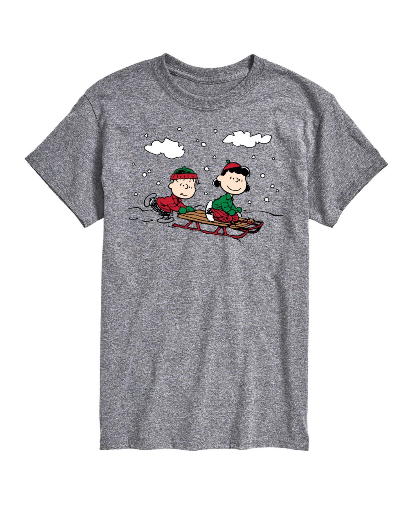 Мужская футболка AIRWAVES Peanuts Holidays Short Sleeve, цвет: Серый — фото 1