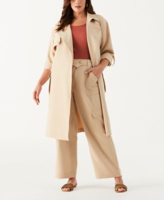 Plus Size Wide Leg Cargo Pants
