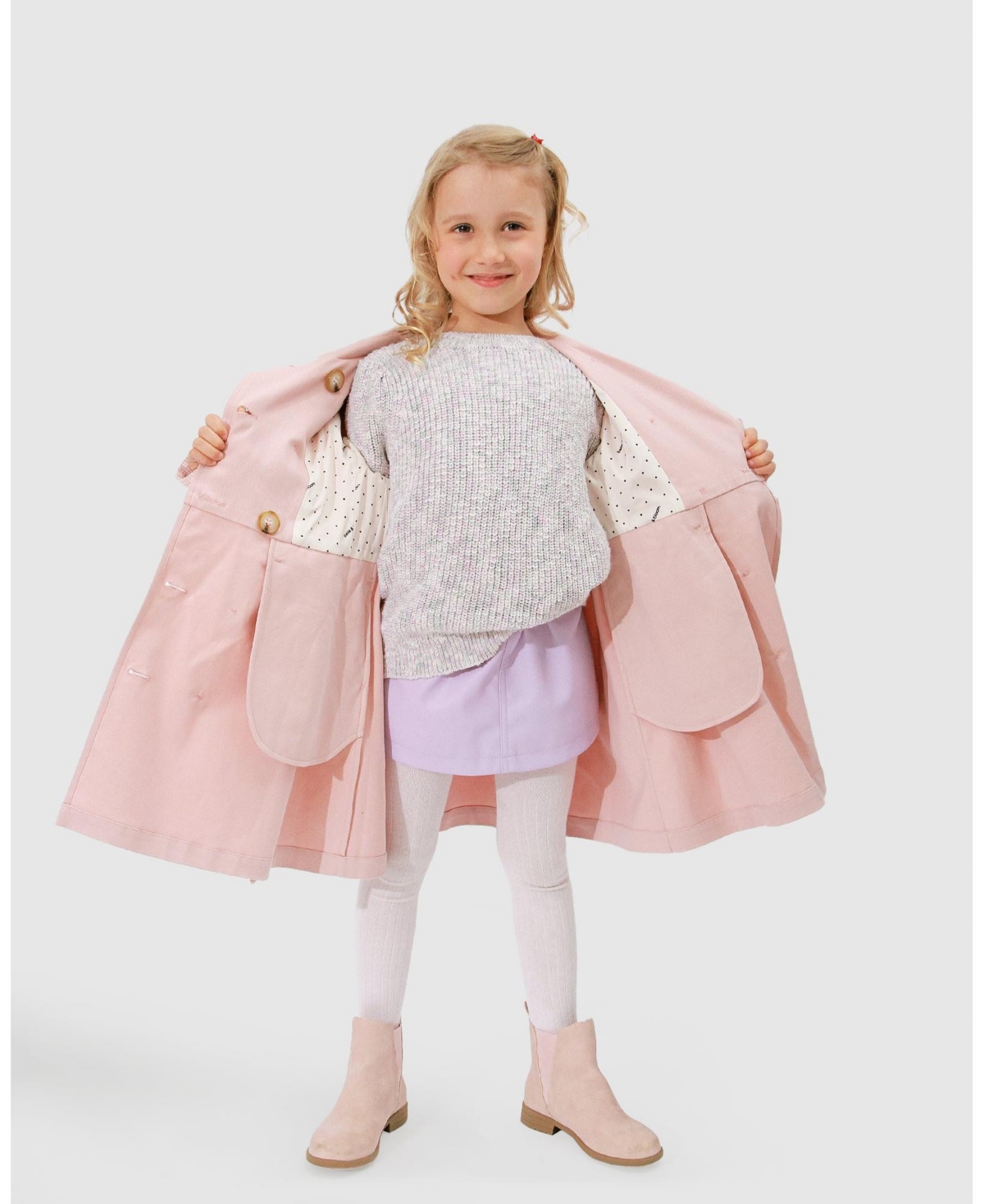 Belle & Bloom Child Girls Miss Sunshine Trench Coat
