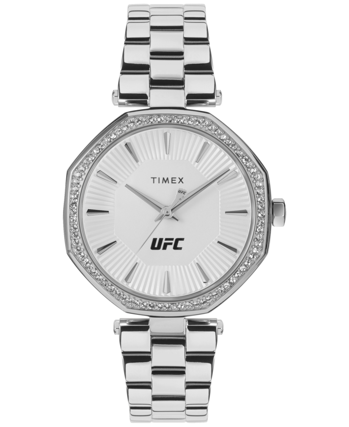 Ufc Women's Jewel Analog Silver-Tone Stainless Steel Watch, 36mm - Silver-Tone