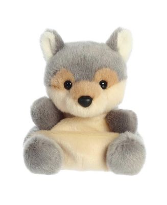 Aurora Mini Lucian Wolf Palm Pals Adorable Plush Toy Gray 4.5" - Macy's