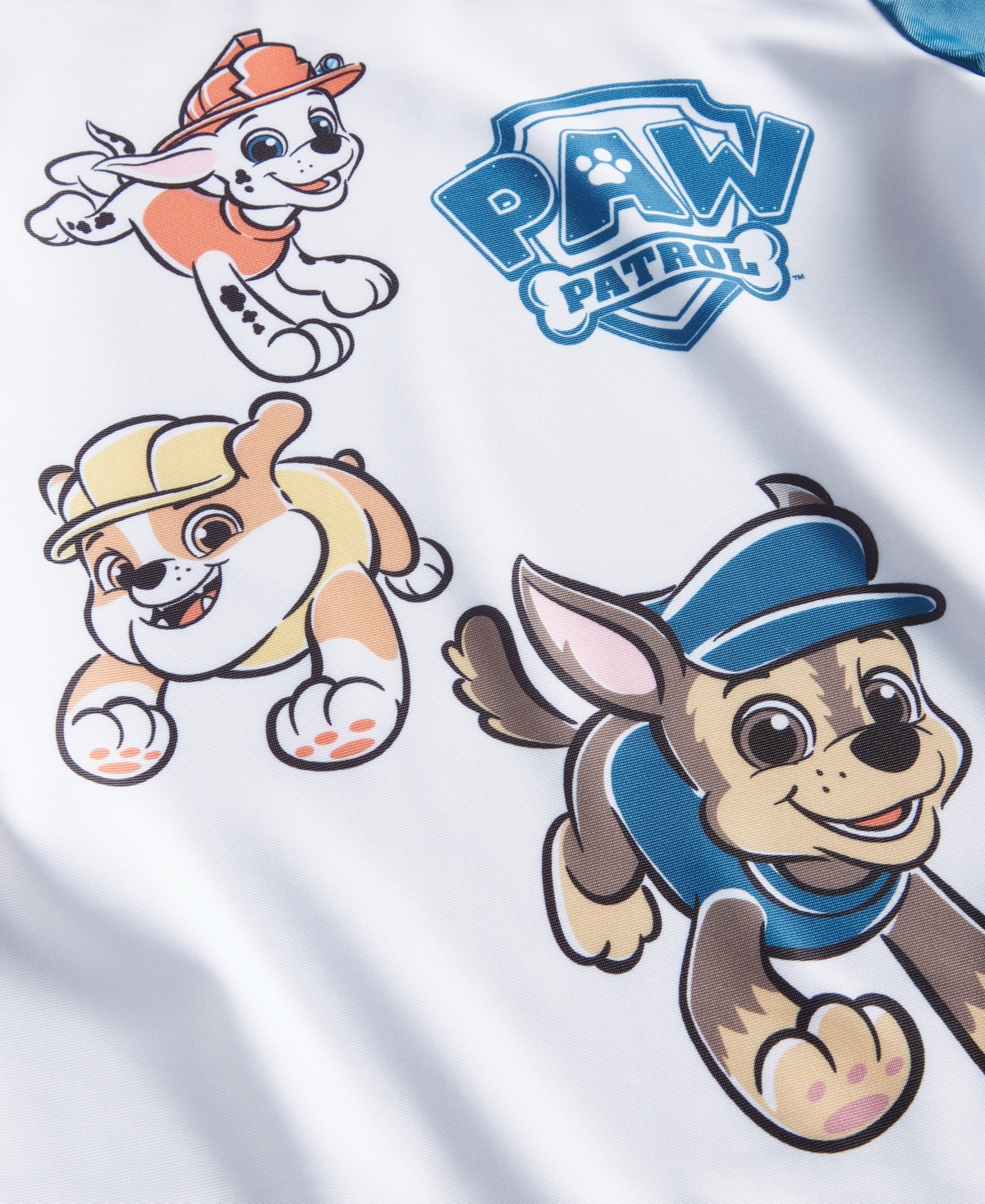 Shop Paw Patrol Toddler Boys Rash Guard & Swim Trunks, 2 Piece Set In Blue