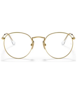 Unisex Round Titanium Optics Eyeglasses, RB8247V