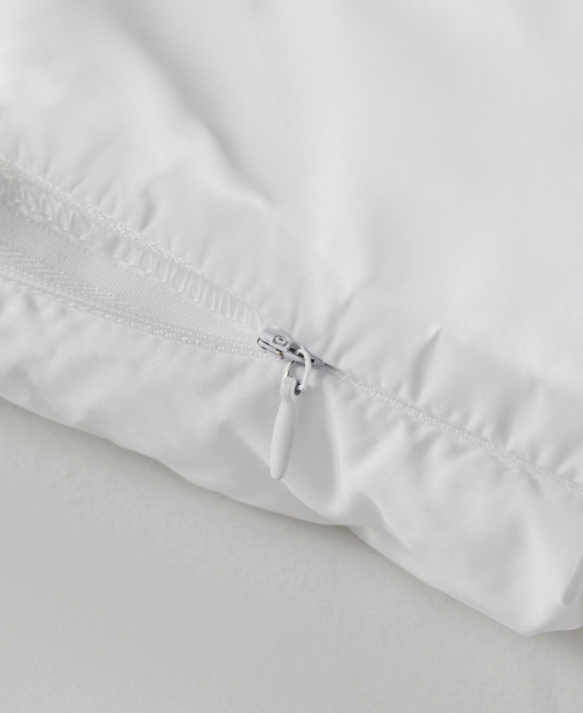 Madison Park Stay Puffed Overfilled Protector Single Piece Pillow In White