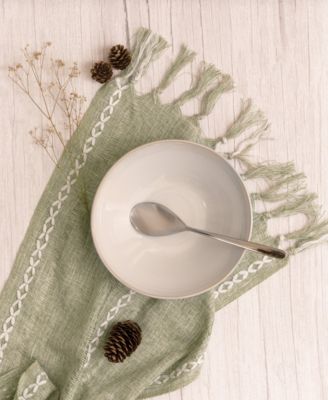 Neree 16 Pc. Double Bowl Dinnerware Set, Service for 4