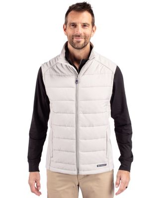 Men's Cutter and Buck Evoke Hybrid Softshell Recycled Full Zip Vest
