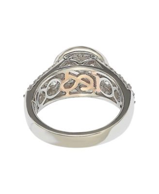 Suzy Levian Bridal Sterling Silver Cubic Zirconia Center Stone Ring