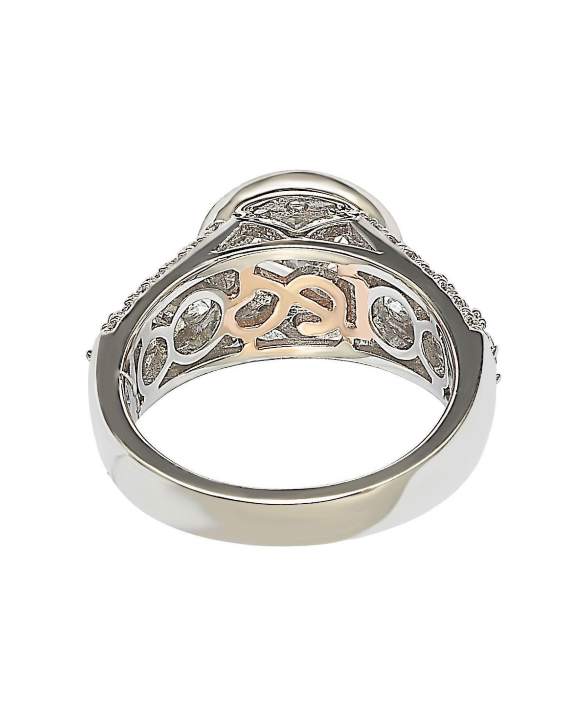 Suzy Levian New York Suzy Levian Bridal Sterling Silver Cubic Zirconia Engagement Ring