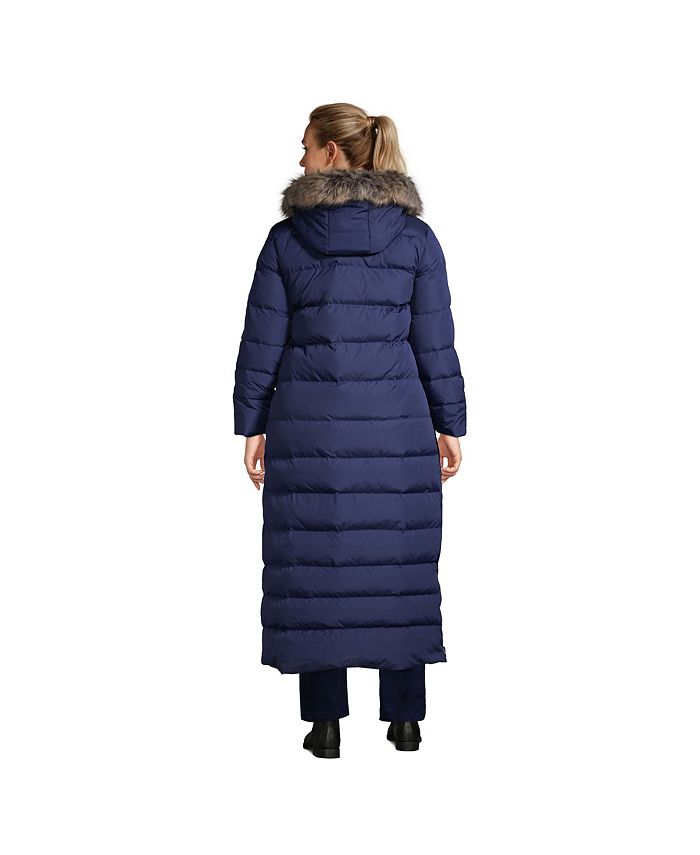 Lands' End Women's Plus Size Down Maxi Winter Coat Macy's