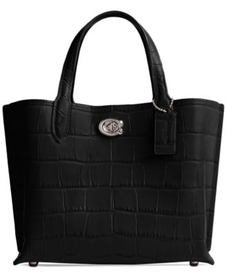 COACH - Embossed Croc Willow Tote 24