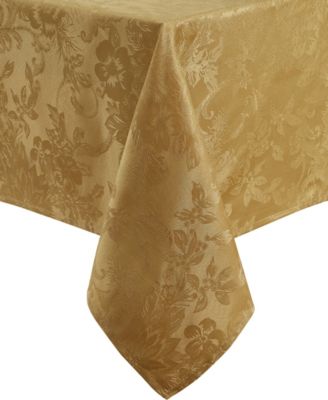 Elrene Poinsettia Jacquard Holiday Tablecloth - 60" x 102"