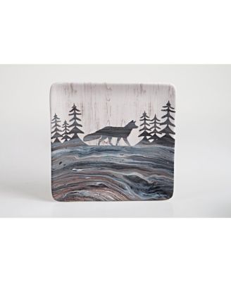 Fluidity Lodge 4 Piece Dessert Plate