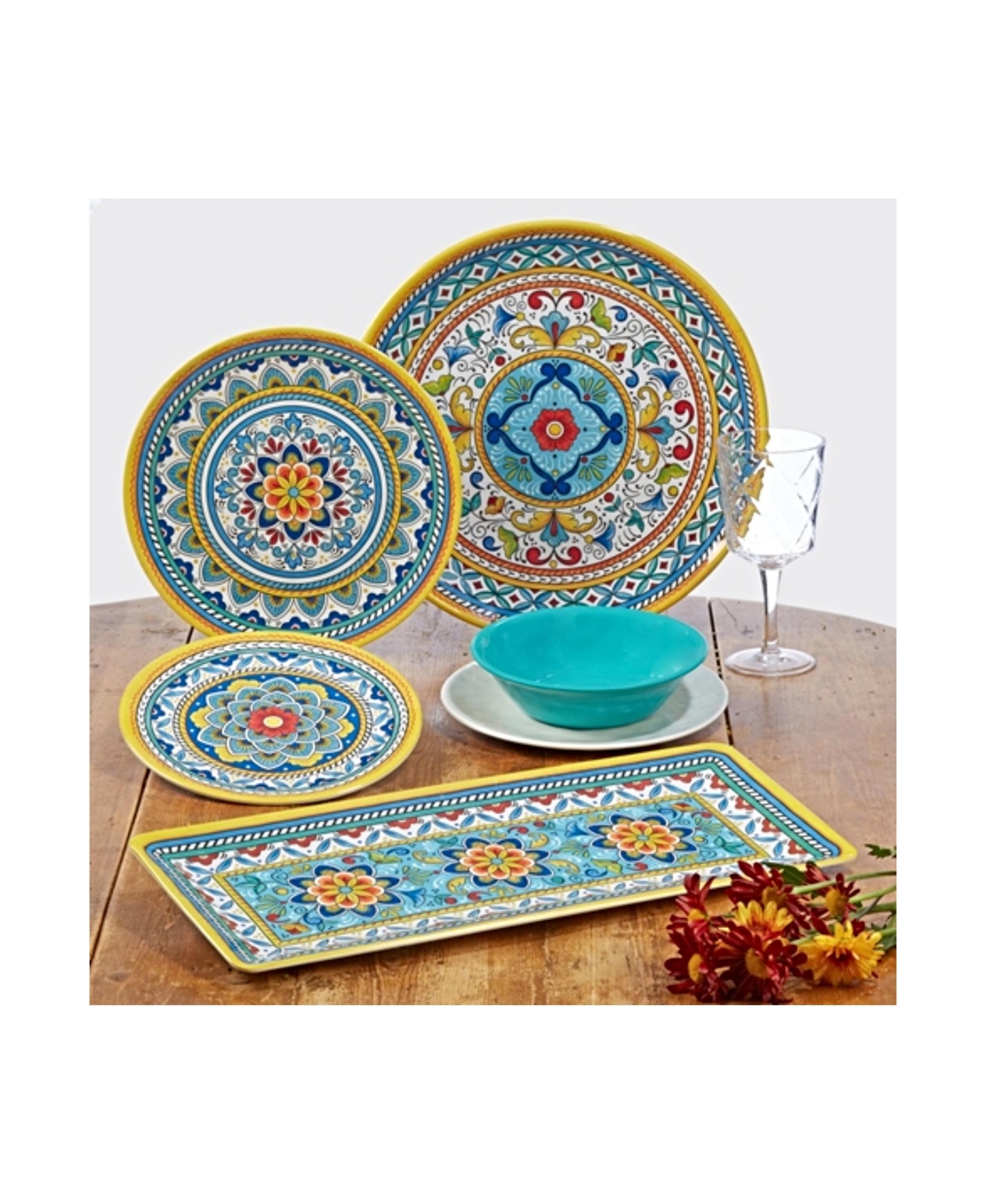 Certified International Portofino Melamine 6-Pc. Salad Plates