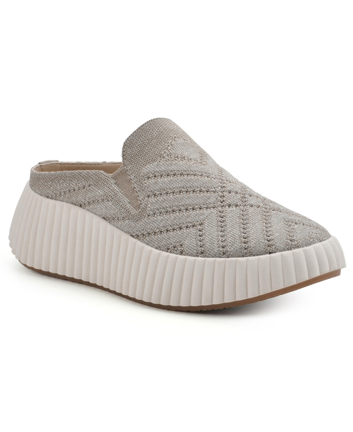 Women's Dystant Slip On Platform Sneakers - Apricot, Fabric