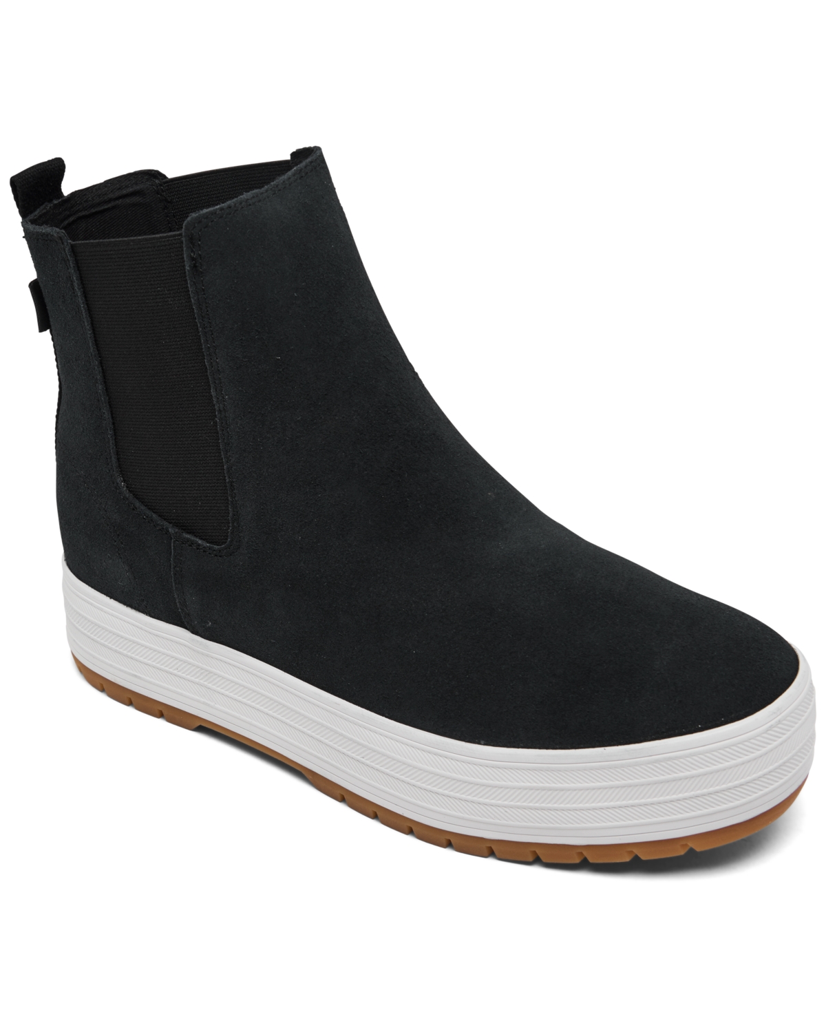 Shop Keds Women's Chelsea Lug Boots From Finish Line In Black