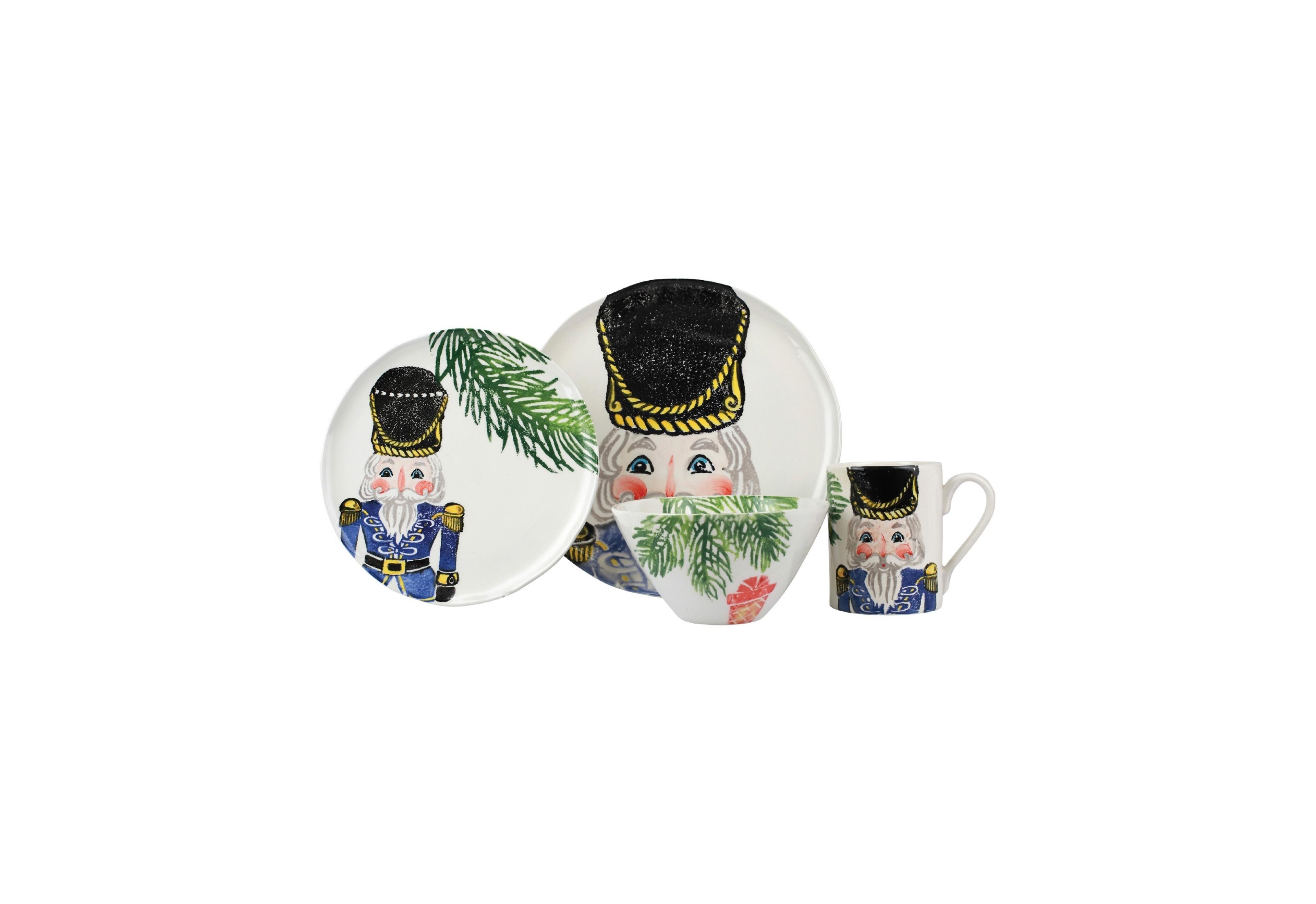 Vietri Nutcrackers 4-Piece Place Setting