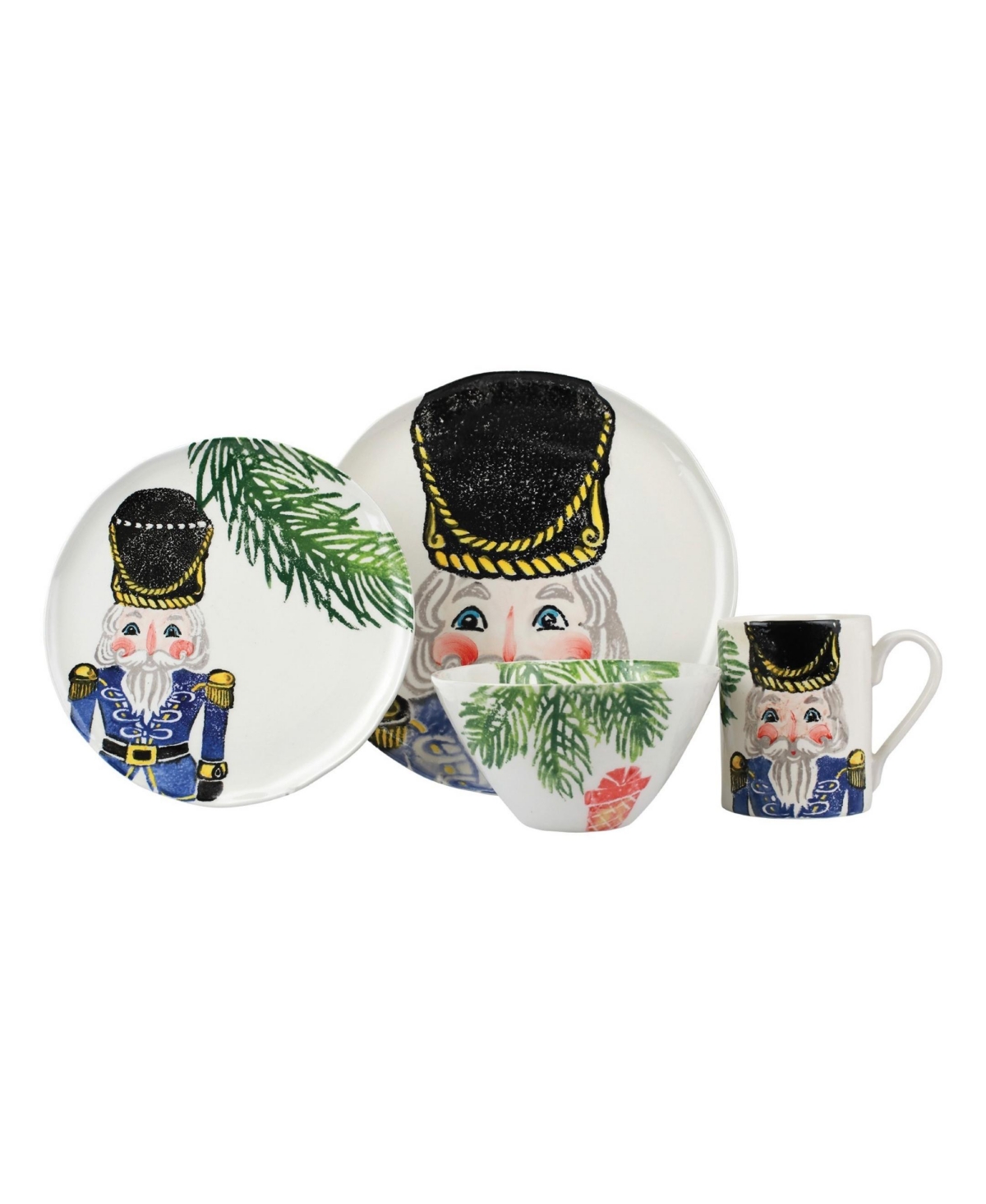 Nutcrackers 4-Piece Place Setting - Gold