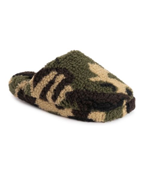 Женские тапочки MUK LUKS Maven Slipper, цвет: Оливковый камуфляжный